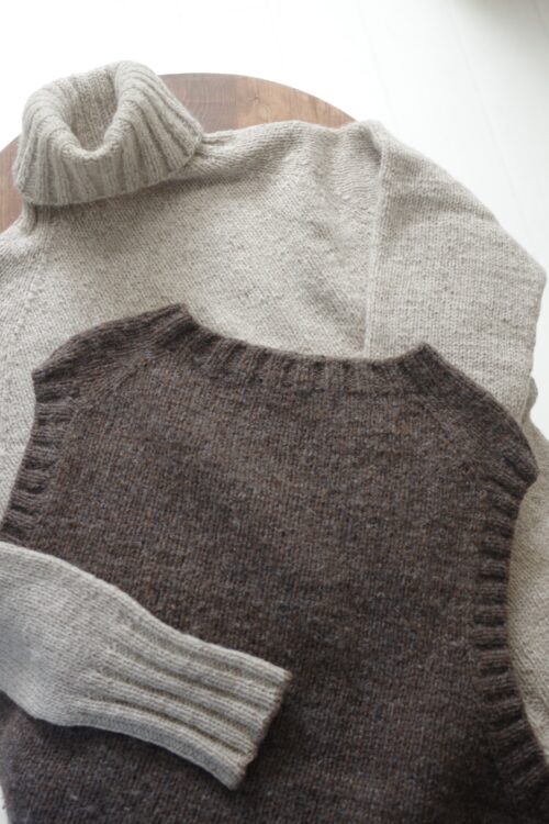 初心者の方がウェアを編む